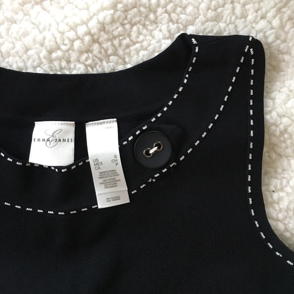 ⭐️4/$20⭐️ Emma James Black and White Tank - Picture 1 of 3